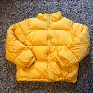 Forever 21 Puffer Jacket Yellow